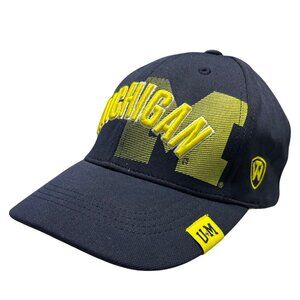 University of Michigan Wolverines Navy Blue Adjustable Cap Hat Embroidered NCAA